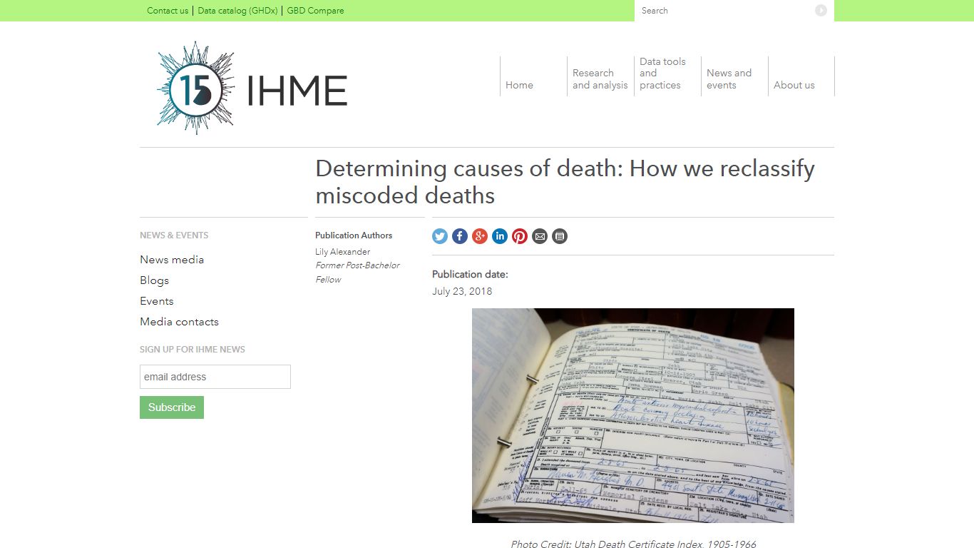 Determining causes of death: How we reclassify miscoded deaths